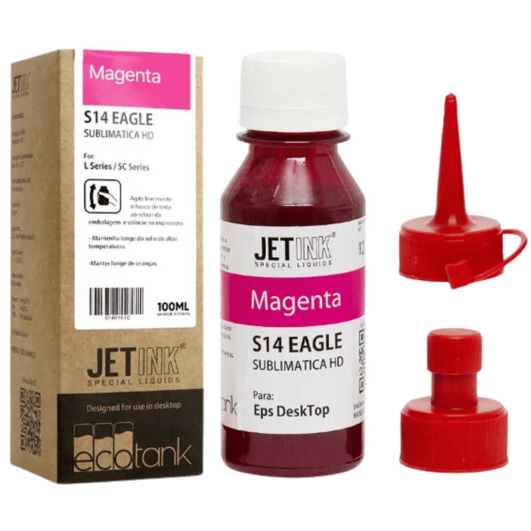 TINTA SUBLIMÁTICA JETINK 100ML COM CAIXINHA - MAGENTA